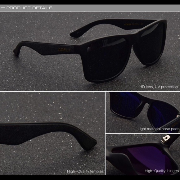 AOFLY Square Authentic Men's Sunglasses - Picture 5 of 5